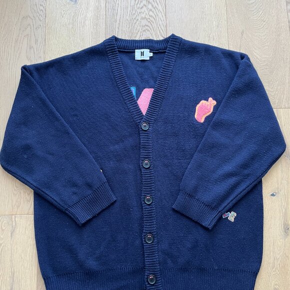 House of BTS DNA Navy Patches Cardigan - Picture 2 of 5